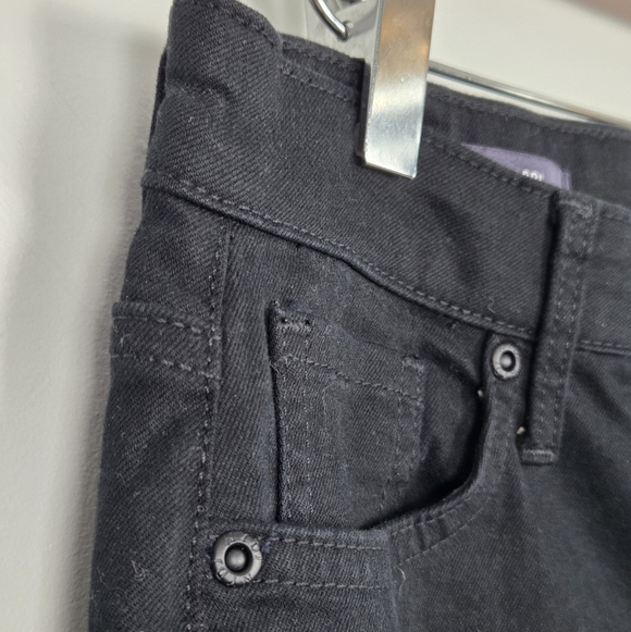 NYDJ Joni Capri MF0S8640 Lift Tuck Technology Relaxed Fit Black Jeans Size 6 - Picture 5 of 12